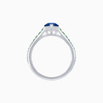 Load image into Gallery viewer, Marquise Center Mounting Engagement Ring with Accent Diamonds - Shahin Jewelry