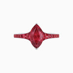 Load image into Gallery viewer, Marquise Center Mounting Engagement Ring with Accent Diamonds - Shahin Jewelry