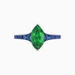 Load image into Gallery viewer, Marquise Center Mounting Engagement Ring with Accent Diamonds - Shahin Jewelry