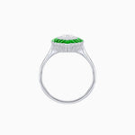 Load image into Gallery viewer, Marquise Cut Center Stone Double Halo Ring Mounting with Calibre Cut Gemstone Halo - Shahin Jewelry