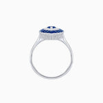 Load image into Gallery viewer, Marquise Cut Center Stone Double Halo Ring Mounting with Calibre Cut Gemstone Halo - Shahin Jewelry