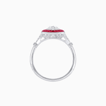 Load image into Gallery viewer, Marquise Cut Center Stone Double Halo Ring Mounting with French Cut Gemstone Accents - Shahin Jewelry