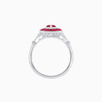 Load image into Gallery viewer, Marquise Cut Center Stone Double Halo Ring Mounting with French Cut Gemstone Accents - Shahin Jewelry