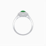 Load image into Gallery viewer, Marquise Cut Ring with Double Diamond Halo and Diamond-Accented Shoulders - Shahin Jewelry