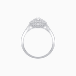 Load image into Gallery viewer, Marquise Cut Ring with Double Diamond Halo and Diamond-Accented Shoulders - Shahin Jewelry