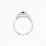 Load image into Gallery viewer, Marquise Diamond Double Halo Ring with Baguette Frame - Shahin Jewelry