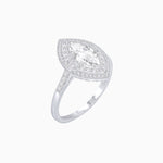 Load image into Gallery viewer, Marquise - Inspired Double Halo Diamond Engagement Ring Mounting - Shahin Jewelry