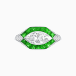 Load image into Gallery viewer, Marquise Shape Art Deco Style - Shahin Jewelry