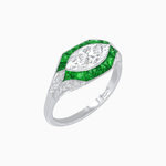 Load image into Gallery viewer, Marquise Shape Art Deco Style - Shahin Jewelry