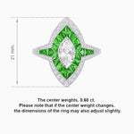 Load image into Gallery viewer, Marquise Shape Art Deco Style - Shahin Jewelry