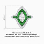 Load image into Gallery viewer, Marquise Shape Art Deco Style - Shahin Jewelry