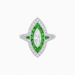 Load image into Gallery viewer, Marquise Shape Art Deco Style - Shahin Jewelry