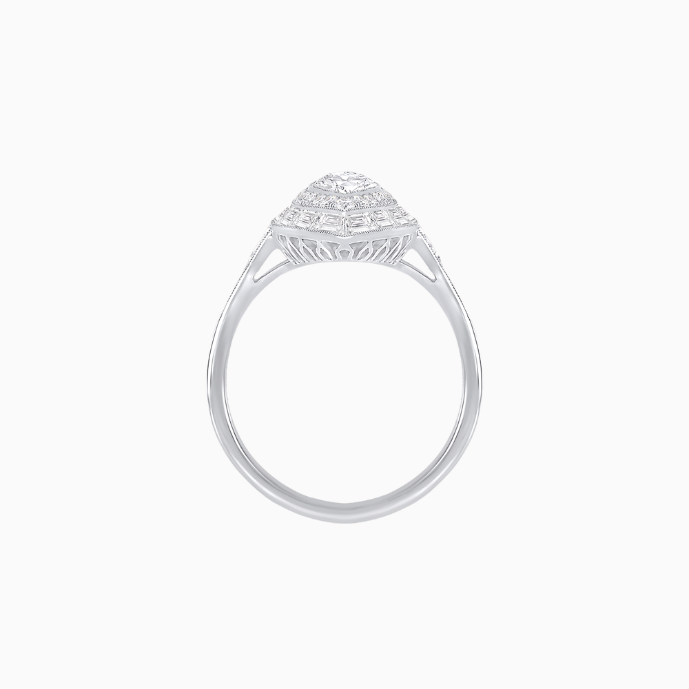 Marquise Shape Art Deco Style - Shahin Jewelry