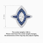 Load image into Gallery viewer, Marquise Shape Art Deco Style - Shahin Jewelry