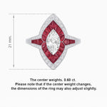 Load image into Gallery viewer, Marquise Shape Art Deco Style - Shahin Jewelry