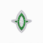 Load image into Gallery viewer, Marquise Shape Art Deco Style - Shahin Jewelry
