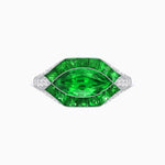 Load image into Gallery viewer, Marquise Shape Art Deco Style With Gemstone - Shahin Jewelry