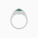 Load image into Gallery viewer, Marquise Shape Art Deco Style with Gemstone - Shahin Jewelry