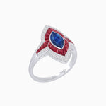 Load image into Gallery viewer, Marquise Shape Art Deco Style with Gemstone - Shahin Jewelry