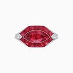 Load image into Gallery viewer, Marquise Shape Art Deco Style With Gemstone - Shahin Jewelry
