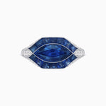 Load image into Gallery viewer, Marquise Shape Art Deco Style With Gemstone - Shahin Jewelry