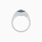 Load image into Gallery viewer, Marquise Shape Art Deco Style with Gemstone - Shahin Jewelry
