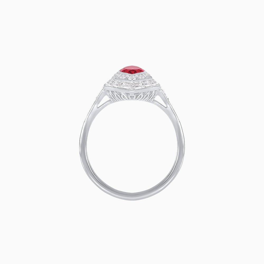 Marquise Shape Gemstone Art Deco Style - Shahin Jewelry