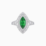 Load image into Gallery viewer, Marquise Shape Gemstone Art Deco Style - Shahin Jewelry