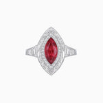 Load image into Gallery viewer, Marquise Shape Gemstone Art Deco Style - Shahin Jewelry