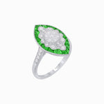 Load image into Gallery viewer, Marquise Shaped Antique Inspired Filigree Illusion Setting Ring - Shahin Jewelry