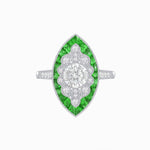 Load image into Gallery viewer, Marquise Shaped Antique Inspired Filigree Ring - Shahin Jewelry