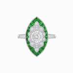 Load image into Gallery viewer, Marquise Shaped Antique Inspired Filigree Ring - Shahin Jewelry