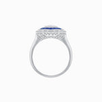 Load image into Gallery viewer, Oval - Cut Art Deco Floral Radiance Ring - Shahin Jewelry