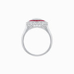 Load image into Gallery viewer, Oval - Cut Art Deco Floral Radiance Ring - Shahin Jewelry
