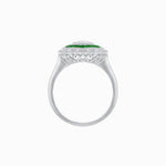 Load image into Gallery viewer, Oval - Cut Art Deco Floral Radiance Ring - Shahin Jewelry
