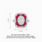 Load image into Gallery viewer, Oval Shape Art Deco Inspired Ring with Diamond - Shahin Jewelry