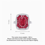 Load image into Gallery viewer, Oval Shape Art Deco Inspired Ring with Gemstone - Shahin Jewelry