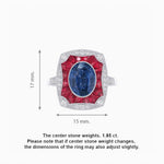 Load image into Gallery viewer, Oval Shape Art Deco Inspired Ring with Gemstone - Shahin Jewelry