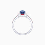 Load image into Gallery viewer, Pear - Shape Center Stone Mounting Ring with Channel - Set Accents - Shahin Jewelry