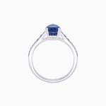 Load image into Gallery viewer, Pear - Shape Center Stone Mounting Ring with Channel - Set Accents - Shahin Jewelry