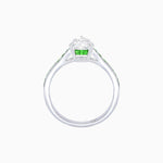 Load image into Gallery viewer, Pear - Shape Center Stone Mounting Ring with Channel - Set Accents - Shahin Jewelry