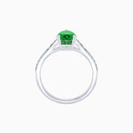 Load image into Gallery viewer, Pear - Shape Center Stone Mounting Ring with Channel - Set Accents - Shahin Jewelry