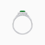 Load image into Gallery viewer, Pear - Shaped Halo Engagement Ring Mounting with Baguette & Round Diamonds - Shahin Jewelry