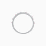Load image into Gallery viewer, Princess Cut Channel Set Ruby and Baguette Diamond Ring Band - Shahin Jewelry