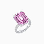 Load image into Gallery viewer, Radiant Emerald - Cut Gemstone Statement Ring - Shahin Jewelry