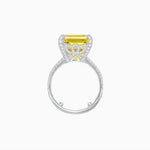 Load image into Gallery viewer, Radiant Emerald - Cut Gemstone Statement Ring - Shahin Jewelry