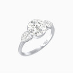 Load image into Gallery viewer, Round Brilliant Diamond Trilogy Ring - Shahin Jewelry