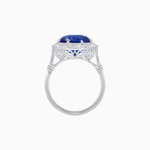 Load image into Gallery viewer, Round Center Stone Ring Mounting with Octagonal Diamond Halo - Shahin Jewelry