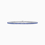 Load image into Gallery viewer, Round-Cut Tennis Bracelet with Bezel- Settings in Gemstones or Diamonds - Shahin Jewelry