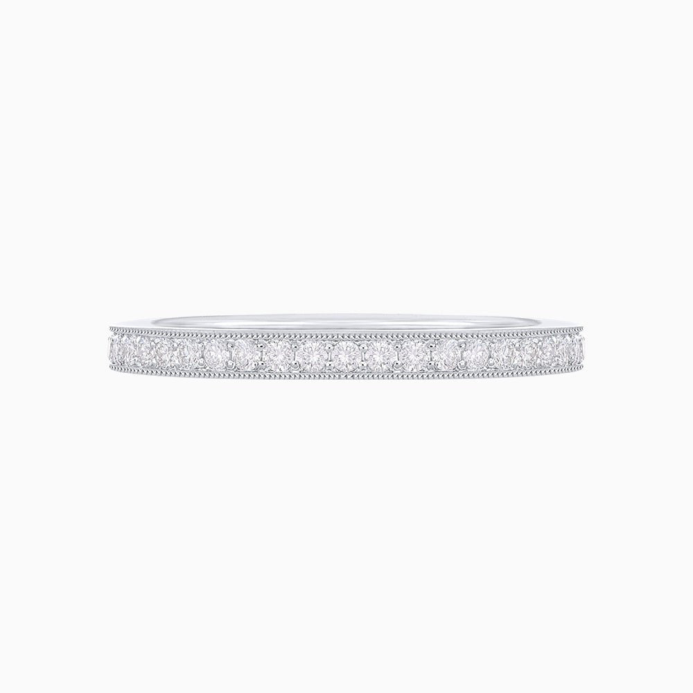 Round Diamond Full Eternity Wedding Band - Shahin Jewelry